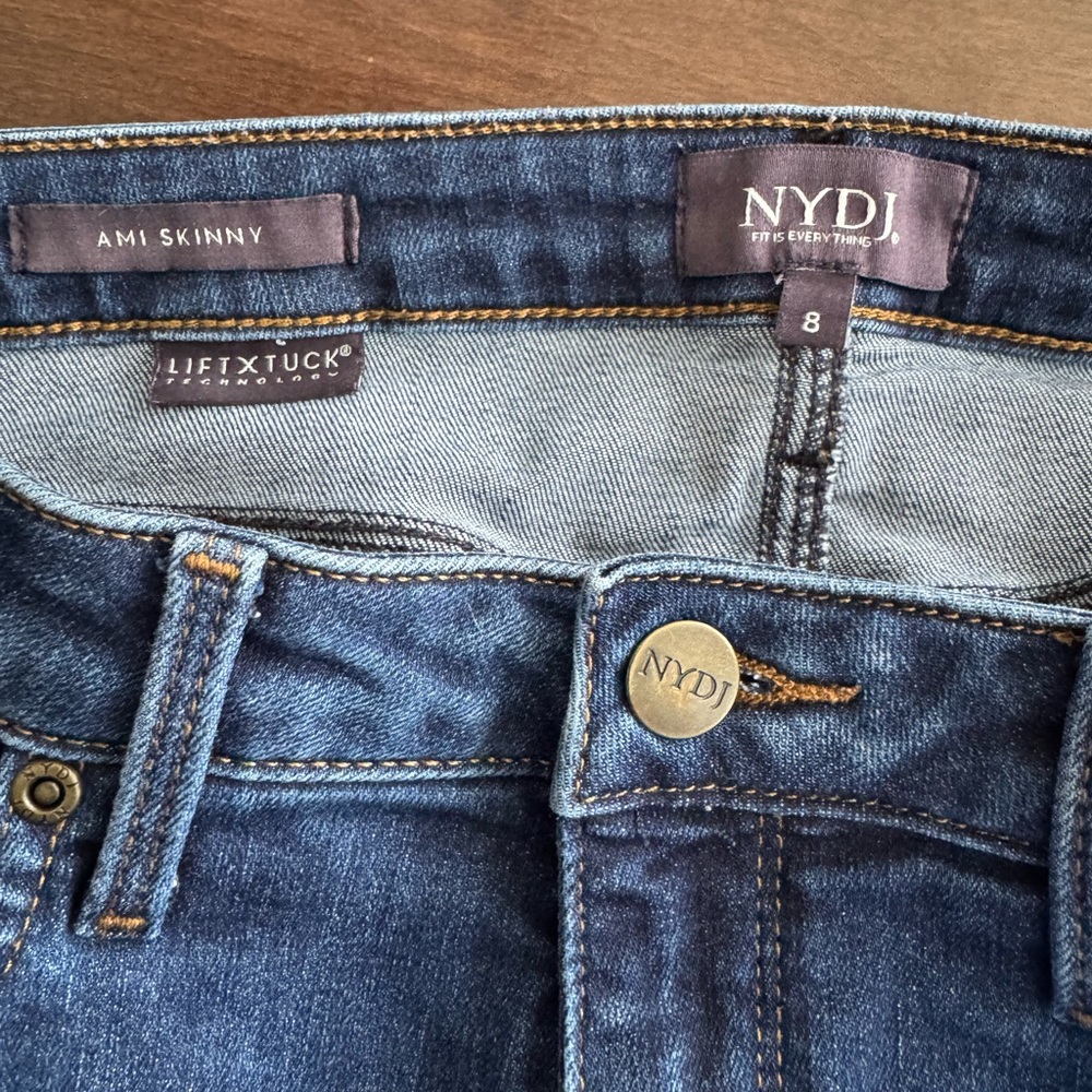 NYDJ Dark Blue Skinny Jeans - Picture 2 of 4